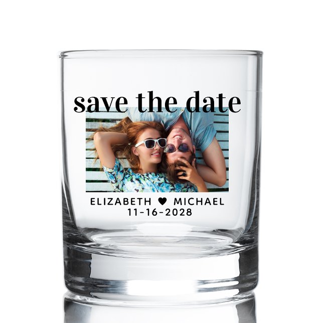 Vaso De Whiskey Fotos casadas modernas salven la fecha (Subido por el creador)