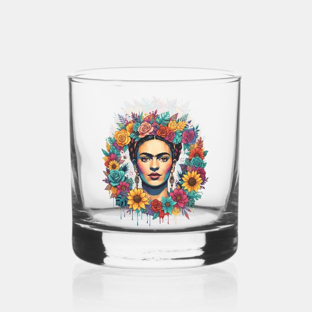 Vaso De Whiskey Frida Kahlo (Anverso)