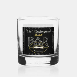 Vaso De Whiskey Fun American Football Bar Drinkware Rocks
