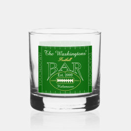 Vaso De Whiskey Fun American Football Bar Drinkware Rocks