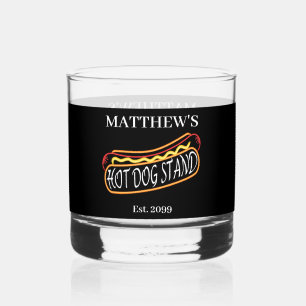 Vaso De Whiskey Fun Hot Dog Stand Drinkware Rocks