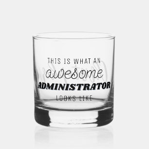 Vaso De Whiskey Funny del administrador asombroso personalizado