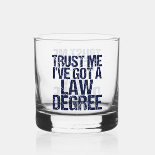 Vaso De Whiskey Funny Law School Graduate Lawyer