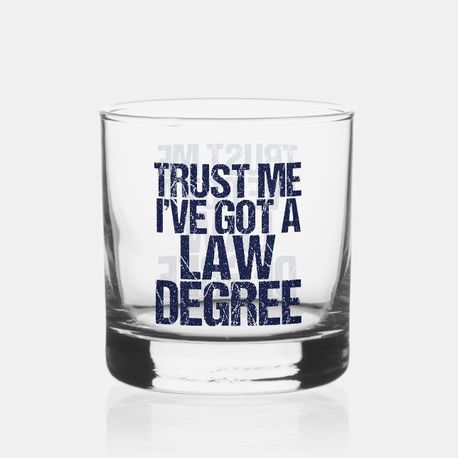Vaso De Whiskey Funny Law School Graduate Lawyer (Anverso)