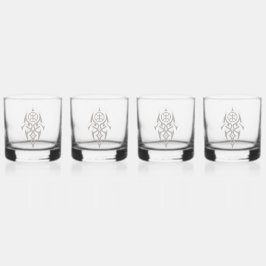 Vaso De Whiskey Gafas Amazigh Vintage
