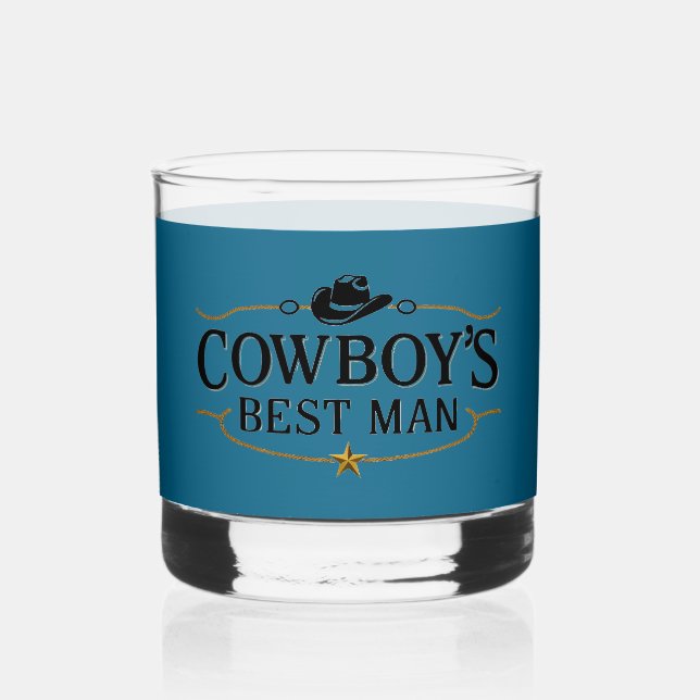 Vaso De Whiskey Gafas de Cowboy (Anverso)