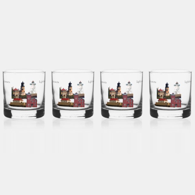 Vaso De Whiskey Gafas de faros de Minnesota (Anverso)