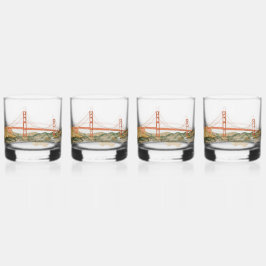 Vaso De Whiskey Gafas elegantes de San Francisco