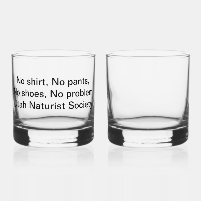 Vaso De Whiskey Gafas UNS (Anverso)