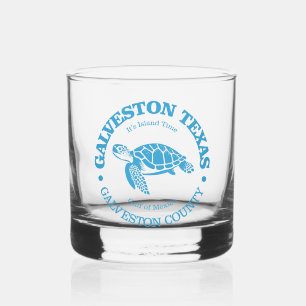 Vaso De Whiskey Galveston (tortuga marina)