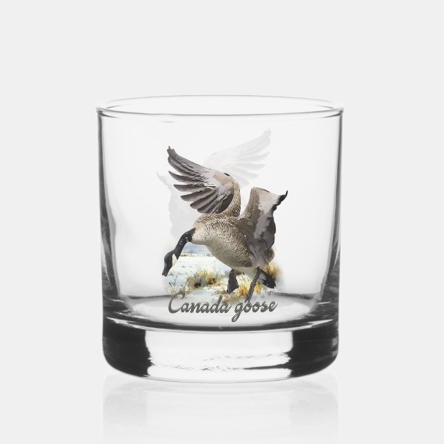 Vaso De Whiskey Ganso de Canadá, arte (Anverso)
