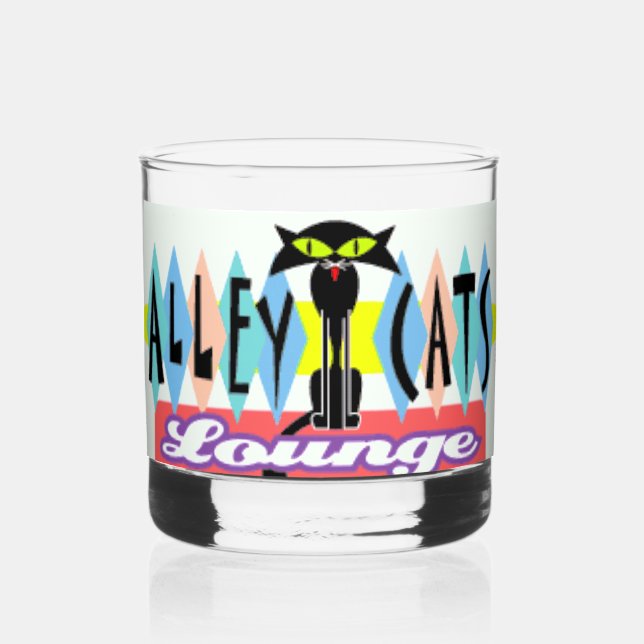 Vaso De Whiskey "Gatos de callejón" (Anverso)