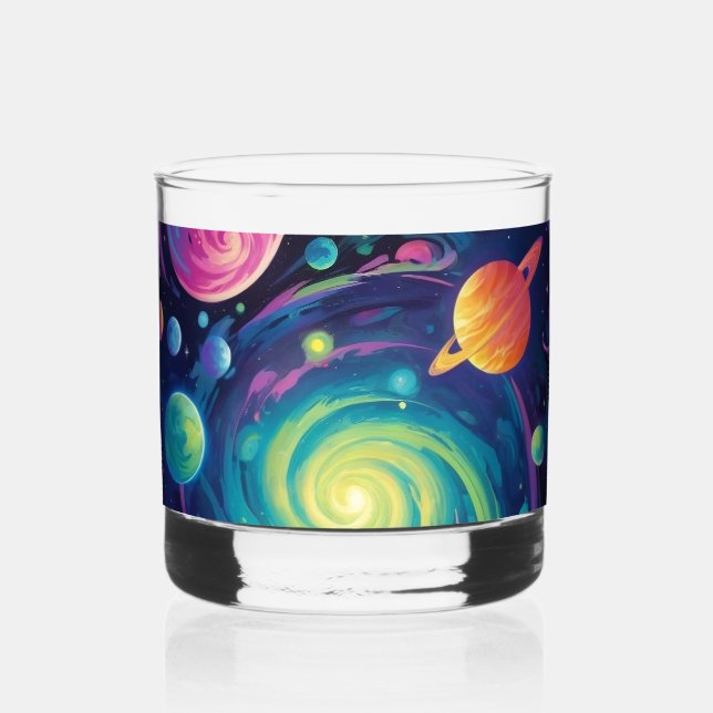 Vaso De Whiskey Giro planetario Glass Whiskey (Anverso)