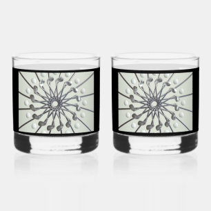 Vaso De Whiskey Glass de las rocas impresas de Golf Lover