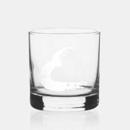 Vaso De Whiskey Glass Drinkware Moon Heart