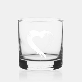 Vaso De Whiskey Glass Drinkware Moon Heart