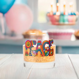 Vaso De Whiskey Glass Peace Whiskey