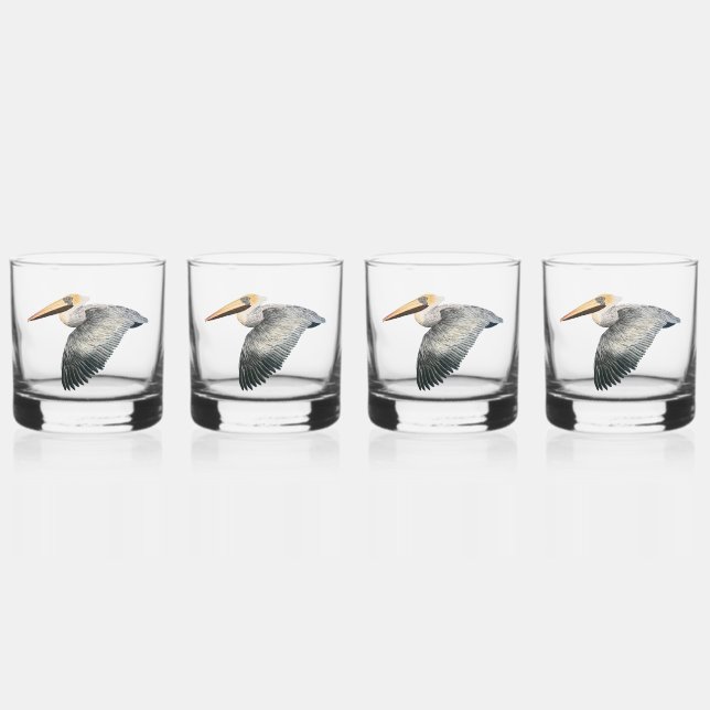 Vaso De Whiskey Glass Pelican Whiskey - 4 set (Anverso)