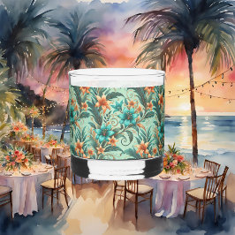 Vaso De Whiskey Glass Tropical Iridescence Rocks