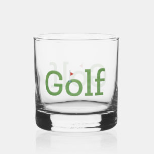 Vaso De Whiskey Golf con Flagstick