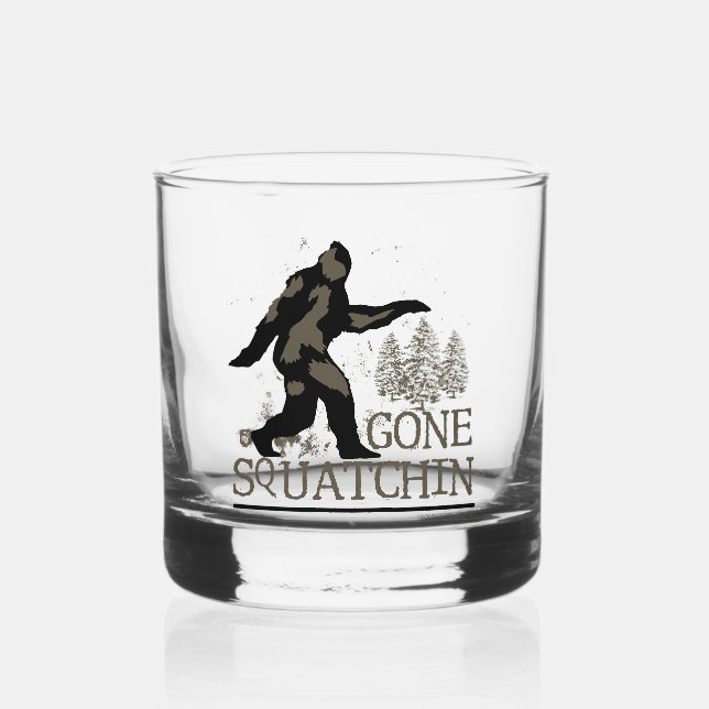 Vaso De Whiskey Gone Squatchin (Anverso)