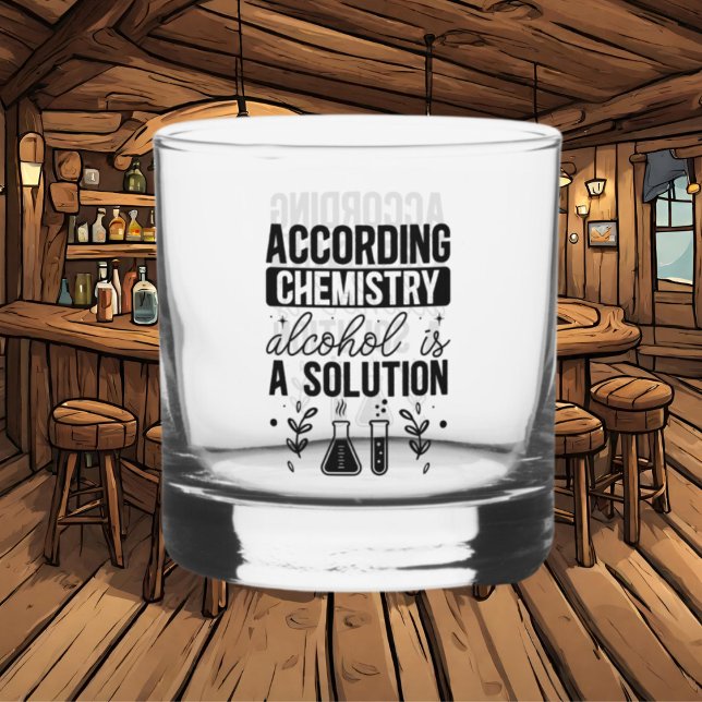 Vaso De Whiskey Graciosa bebida química palabra arte (Subido por el creador)