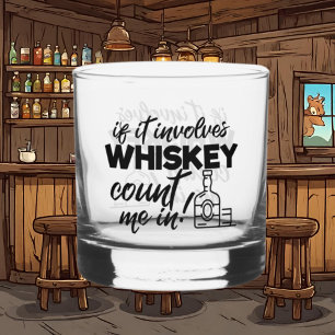 Vaso De Whiskey Gracioso arte de palabras en whisky