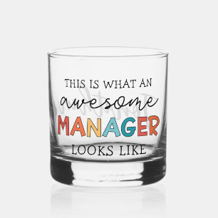 Vaso De Whiskey Gracioso Gestor Retro Awesome Personalizado