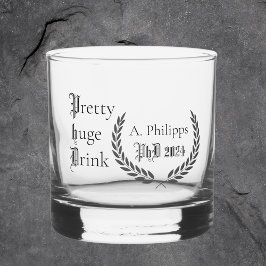 Vaso De Whiskey Graduación de doctorado gracioso regalo elegante