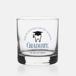 Vaso De Whiskey Graduación de Personalizado Dentista de la Escuela