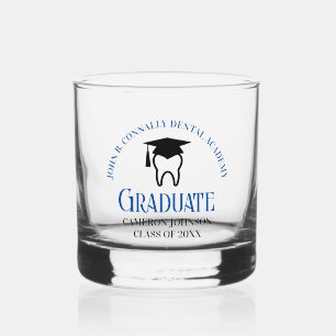 Vaso De Whiskey Graduación de Personalizado Dentista de la Escuela