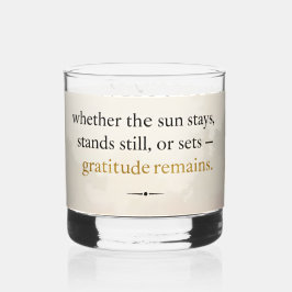 Vaso De Whiskey Gratitud Permanece™: Amor e Intención | Inspiració