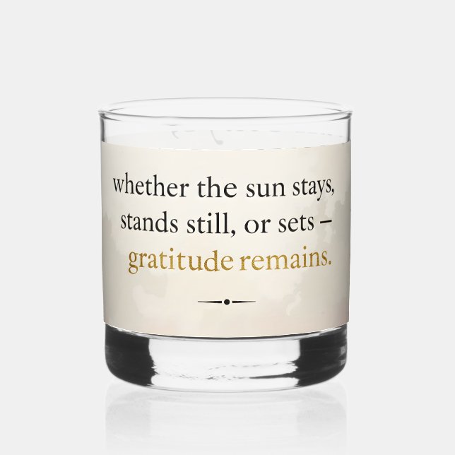 Vaso De Whiskey Gratitud Permanece™: Amor e Intención | Inspiració (Anverso)