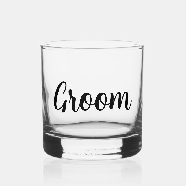 Vaso De Whiskey Groom Boda (Anverso)
