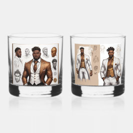 Vaso De Whiskey Groom y el mejor hombre