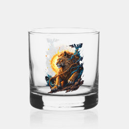 Vaso De Whiskey Guardián del Umbral Solar – León del Equilibrio