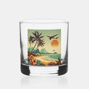 Vaso De Whiskey Hawai vintage/Tropical