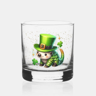 Vaso De Whiskey Hedgehogs afortunados del Día de San Patricio