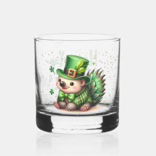 Vaso De Whiskey Hedgehogs afortunados del Día de San Patricio