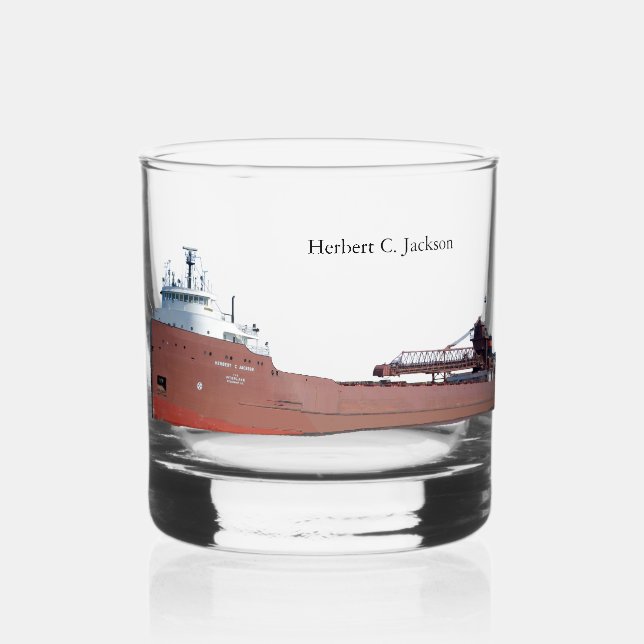 Vaso De Whiskey Herbert C. Jackson glass (Anverso)