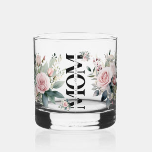 Vaso De Whiskey Hermoso Regalo Para Los Rosas De Rubor De Mamá Wat