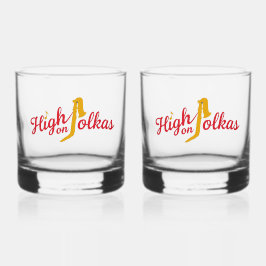 Vaso De Whiskey High on Polkas Logo Drinkware Set