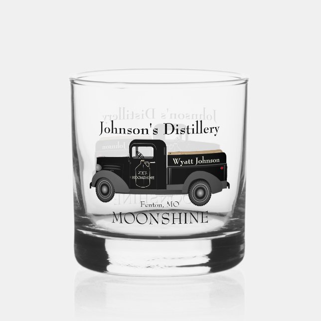 Vaso De Whiskey Hogar Bar Fun Moonshine Rocks Whiskey Glass (Anverso)