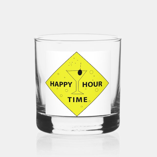 Vaso De Whiskey Hora de la hora feliz (Anverso)