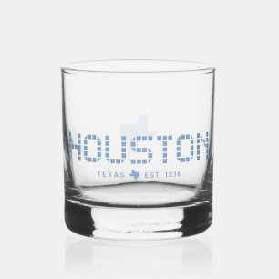 Vaso De Whiskey Houston Tile, Blue Tile, Houston Texas