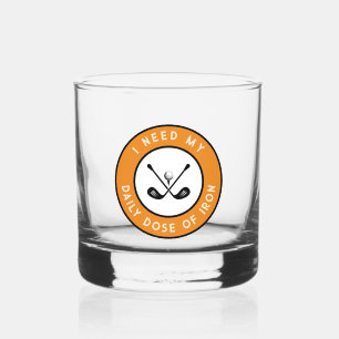 Vaso De Whiskey Humor de Golfista Hierro de Golf Divertido Deporte
