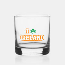 "I [SHAMROCK] IRLANDA" Vidrio Roca