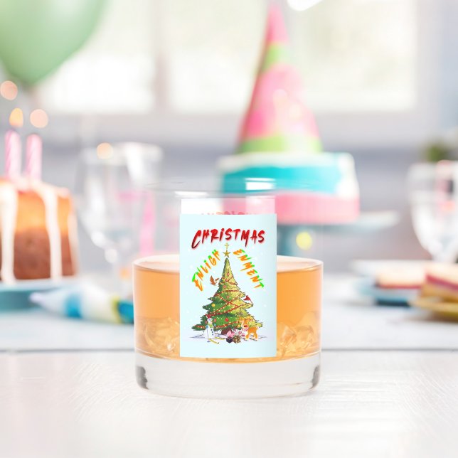 Vaso De Whiskey Ilustración de navidades (Insitu (Cumpleaños))
