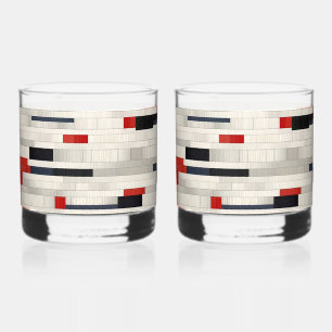 Vaso De Whiskey Impresión con estilo de ladrillo