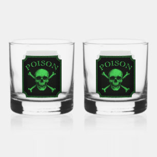 Vaso De Whiskey Impresión de diseño de Halloween con cráneo de env